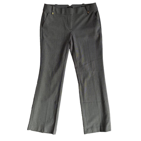 LOFT Denim - LOFT Marisa Trouser Pants Women Size 10 Black White Career Stretch Straight